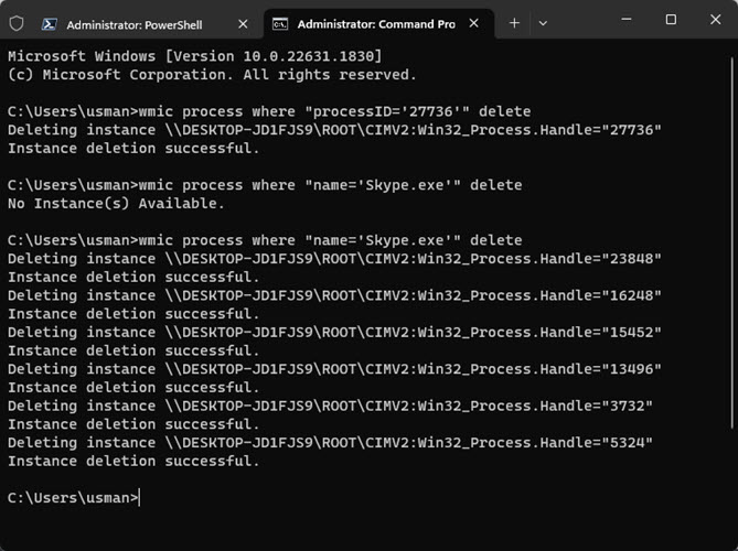 How to Kill a Process From the Windows Command Line