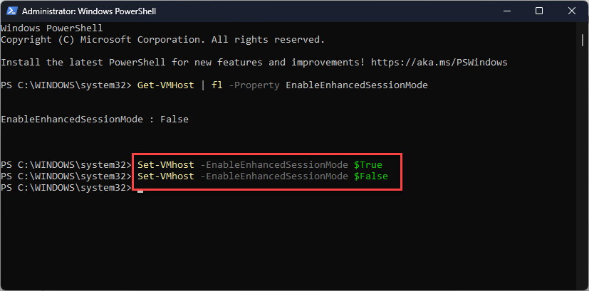 How to Enable or Disable Enhanced Session Mode in Hyper-V
