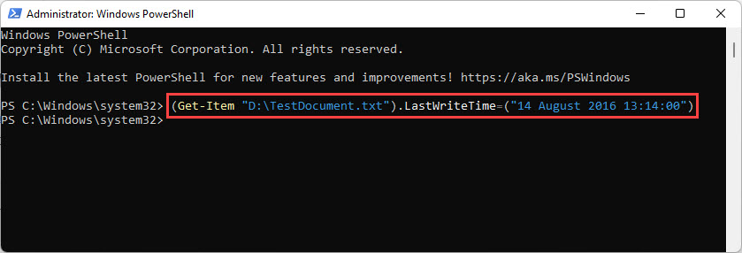 How to Change a File or Folder Date Timestamp on Windows