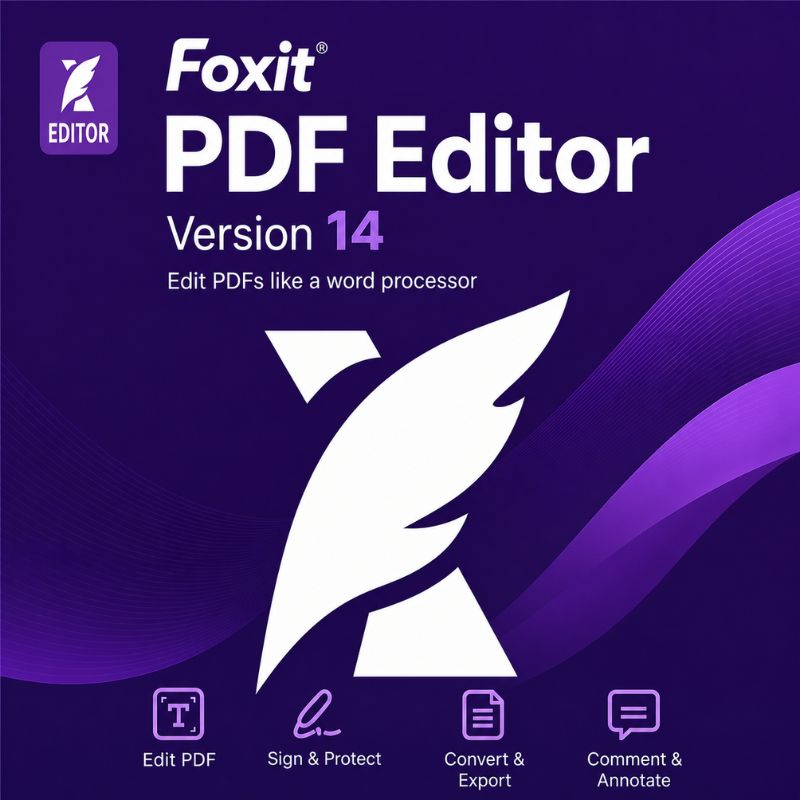 Foxit PDF Editor v14 1 User Lifetime (Windows Only)