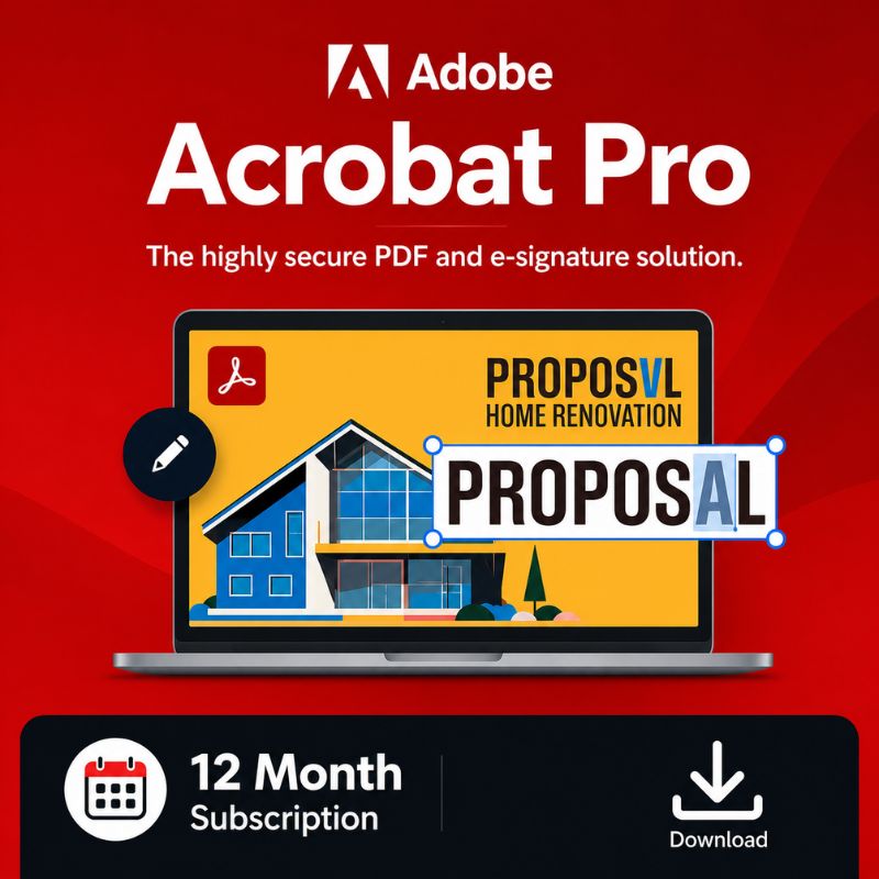 Adobe Acrobat Pro — 12-Month Subscription