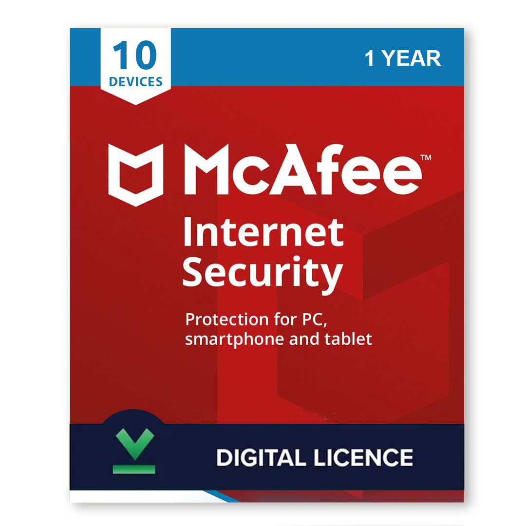 McAfee Internet Security 10 Devices 1 Year Activation