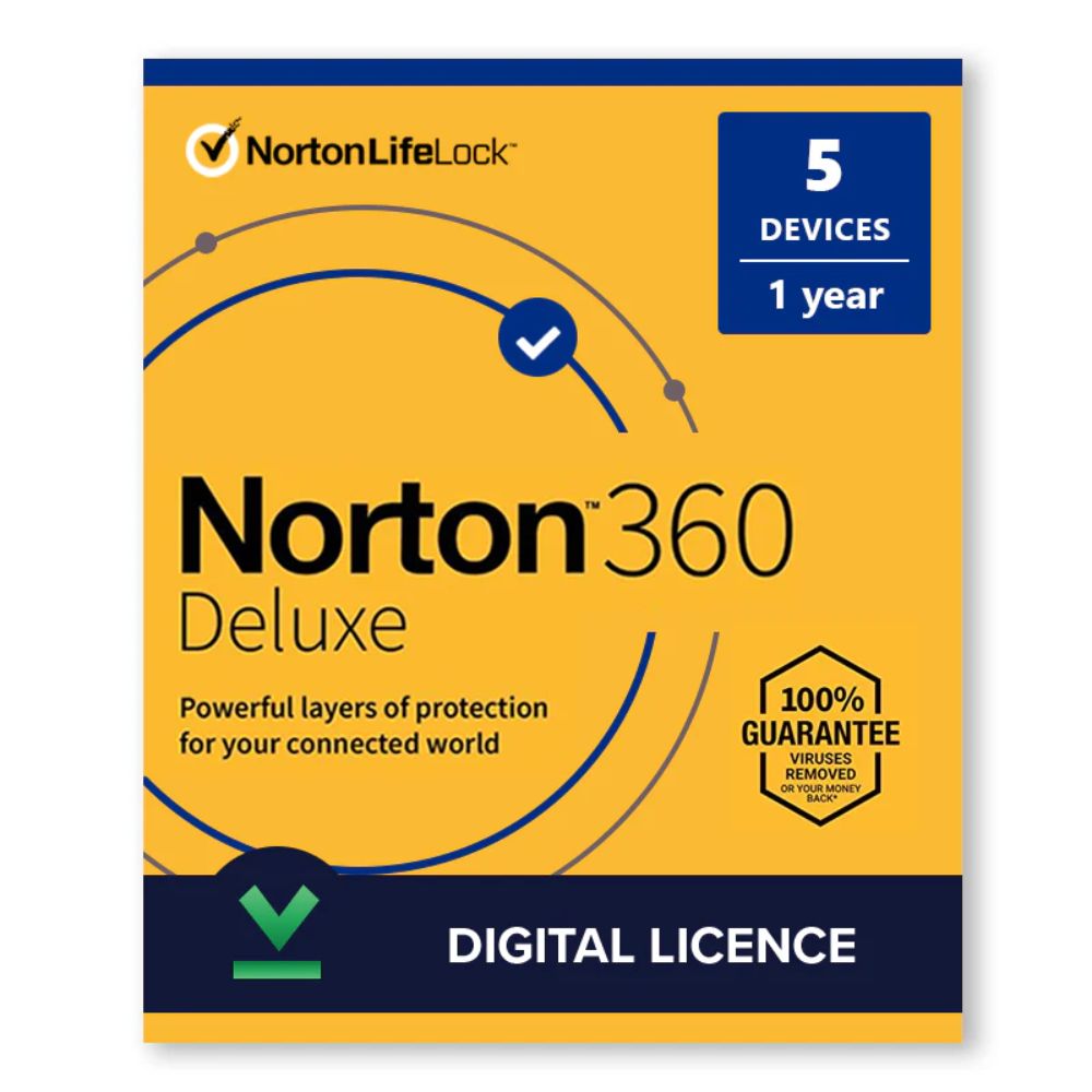 Norton 360 Deluxe | 5 Users 1 Year Activation