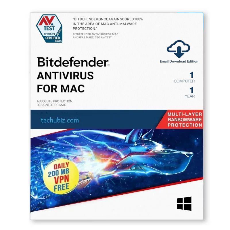 Bitdefender Antivirus for Mac 1 Year Activation