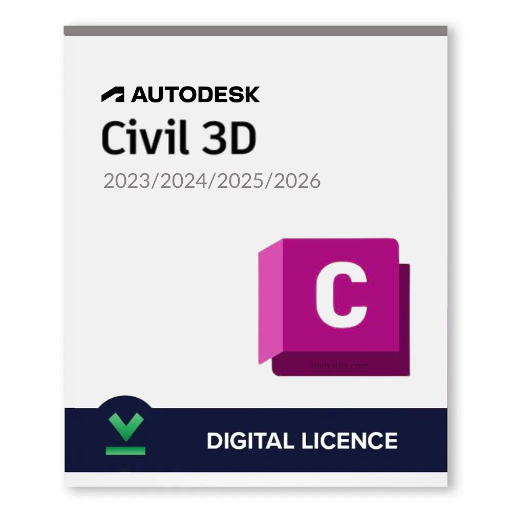 Autodesk Civil 3D 2023/2024/2025/2026 (1 Device, 1 Year, EDU) Activation