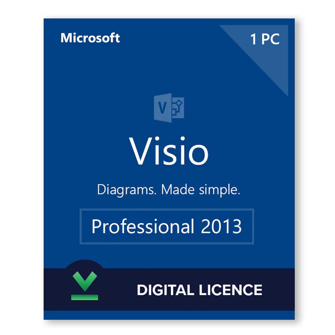 visio13 Visio 2013 Professional Activates 1 PCs Online - Image 1