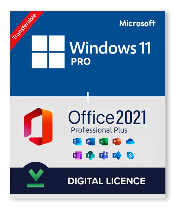 Windows 11 Pro + Microsoft Office 2021 Professional Bundle