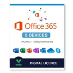Microsoft Office 365 Plus For 5 Devices for Windows/MAC with Your Account (1 Year)